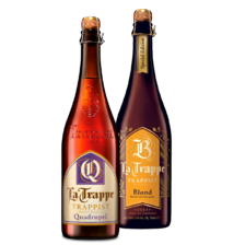 La Trappe quadrupel of limited edition blond